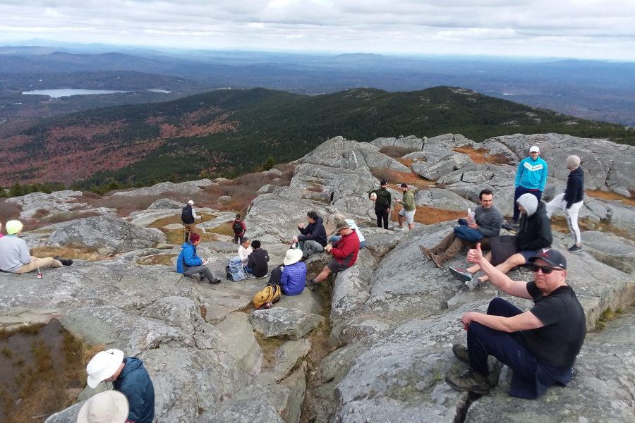 UConn Physics annual climb of Mount Monadnock, taken October 14, 2023